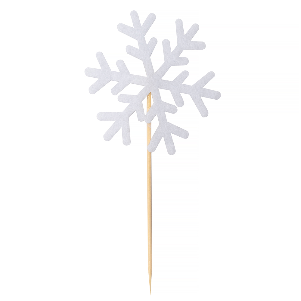 Декоративный элемент на палочке Снежинка