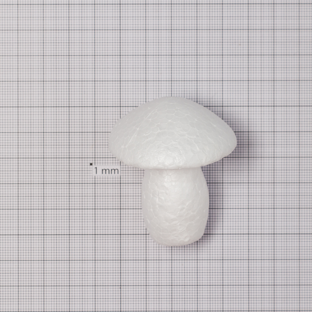 Пенопластовая заготовка  гриб 60 мм