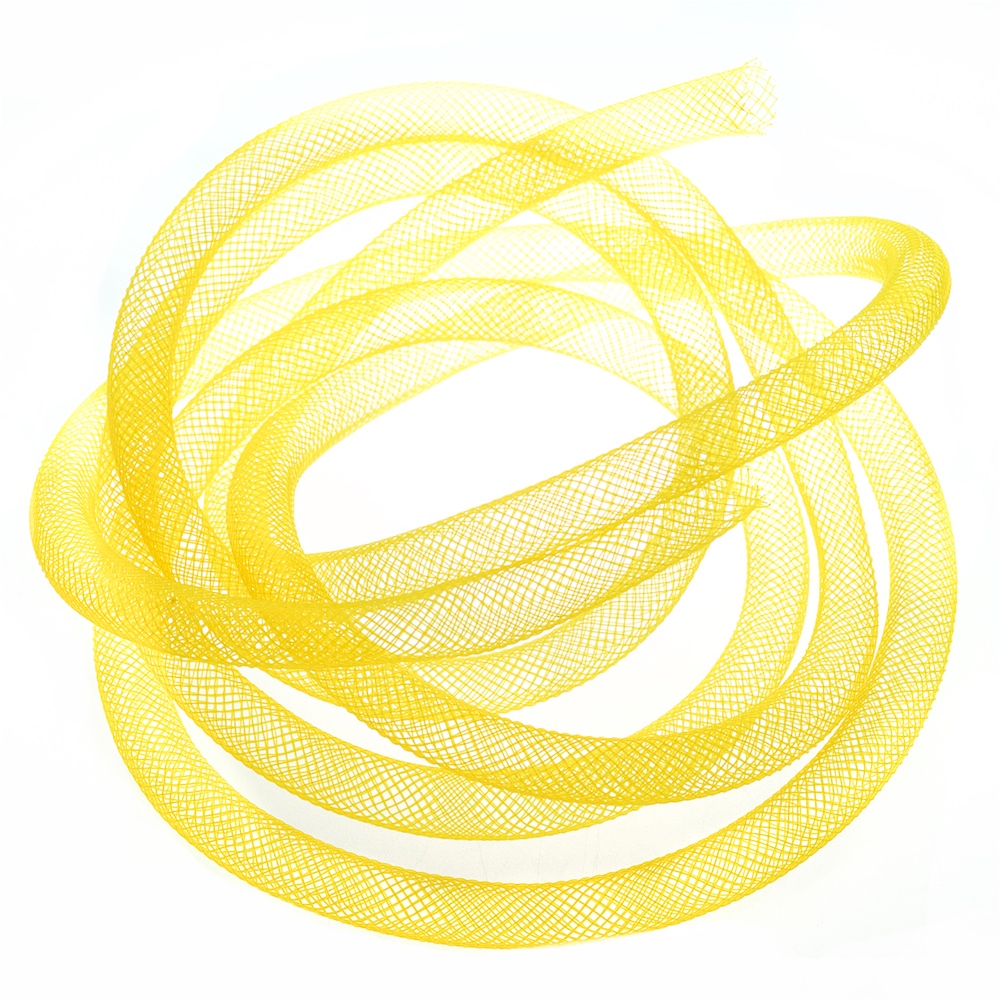 Шнур нейлоновый плетеный 8 мм желтый 1 метр