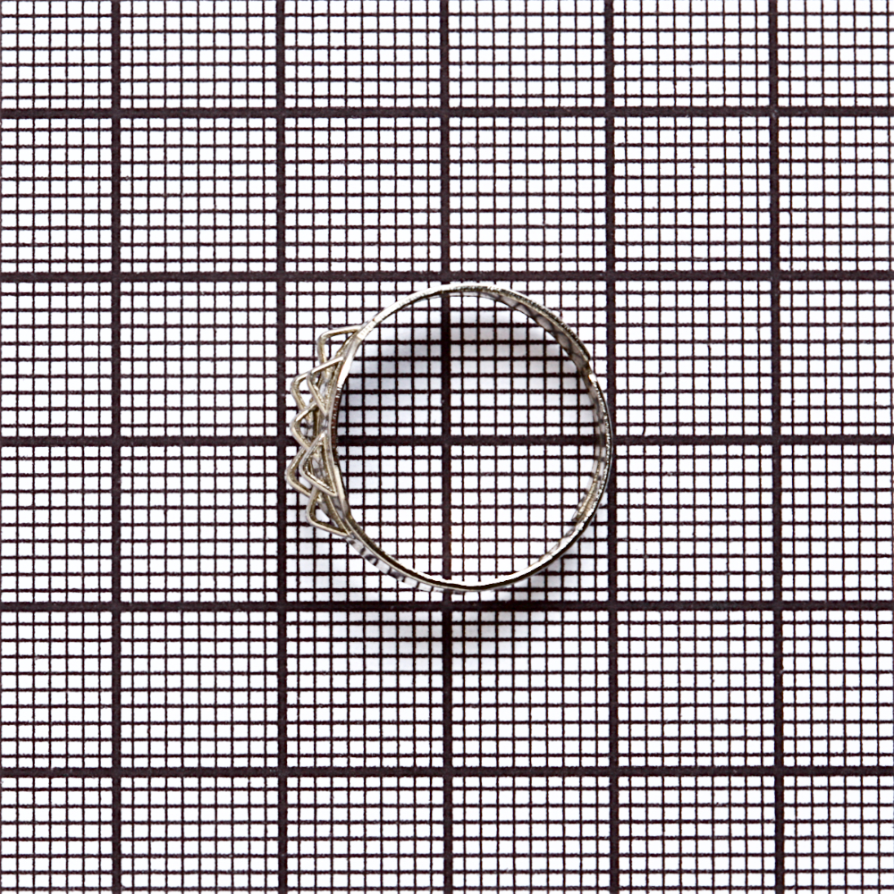Основание для кольца диаметр основы для вклеивания 20 мм мельхиоровое