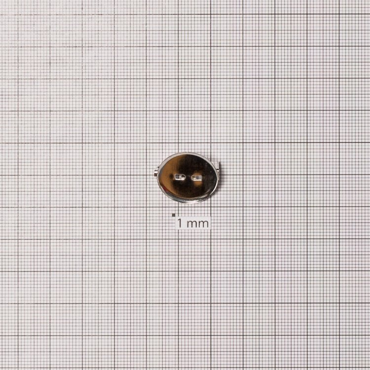 Основа для брошки кругла клейова, срібло, 20 мм