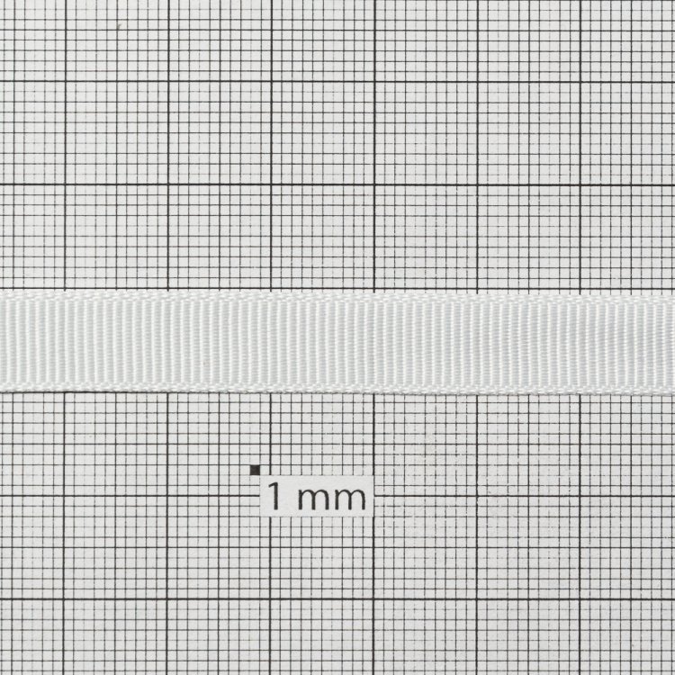 Лента репсовая 10 мм белая