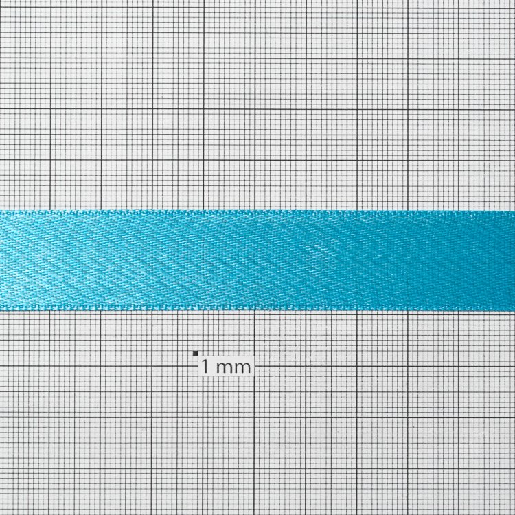 Лента атласная 20 мм голубая