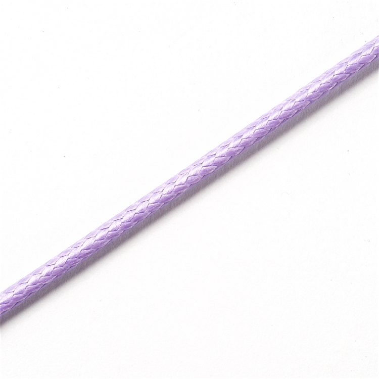 Плетений шнур світло-бузковий синтетика 2 мм