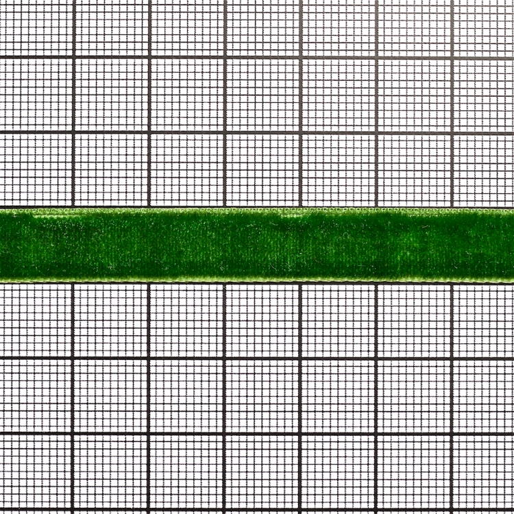 Лента бархатная 10 мм зеленая
