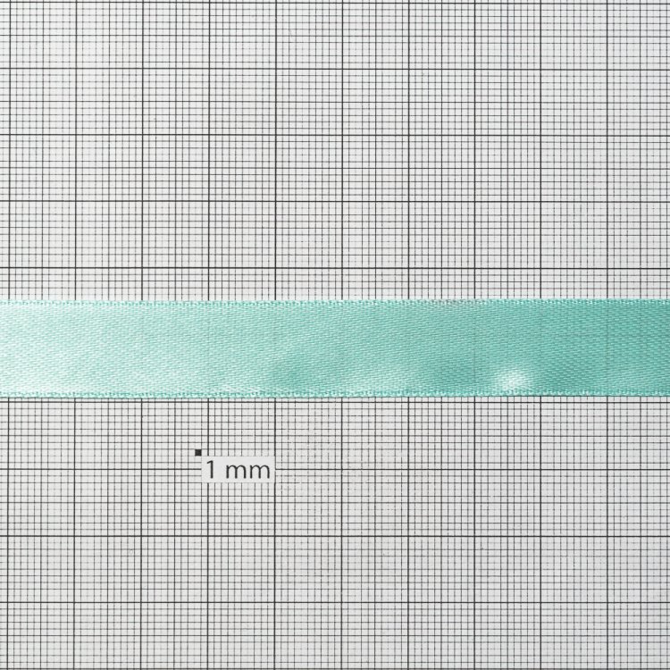 Стрічка атласна 14 мм колір тіффані