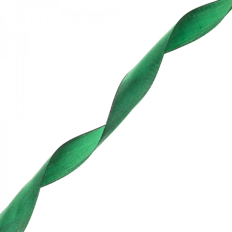 Стрічка атласна 20 мм зелена
