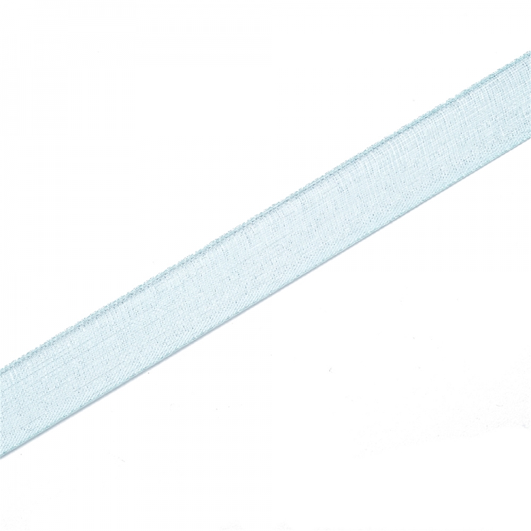 Стрічка з органзи 10 мм світло-блакитна