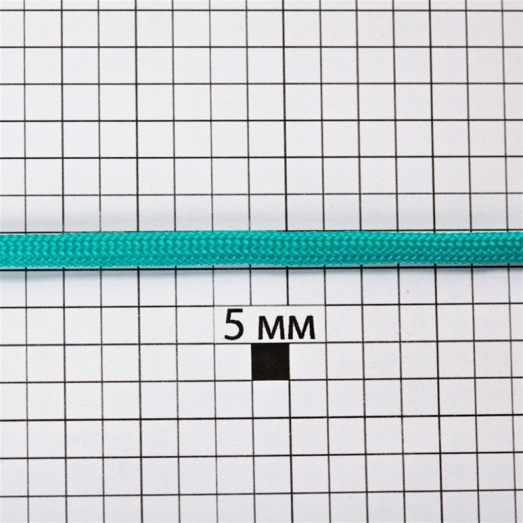 Шнур паракорд бірюзовий поліестер 4 мм