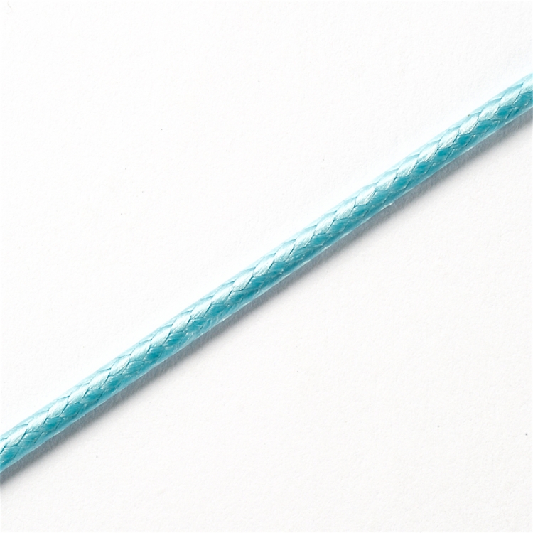 Плетёный шнур аквамариновый синтетика 2 мм
