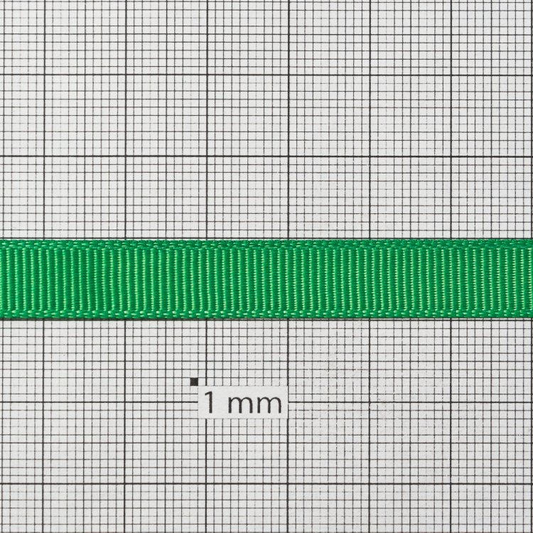 Лента репсовая 10 мм зеленая