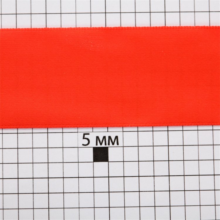 Стрічка атласна 30 мм червона