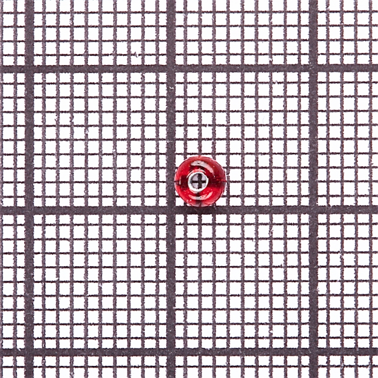 Бісер круглий великий 6 (3,6 мм) червоний 9377