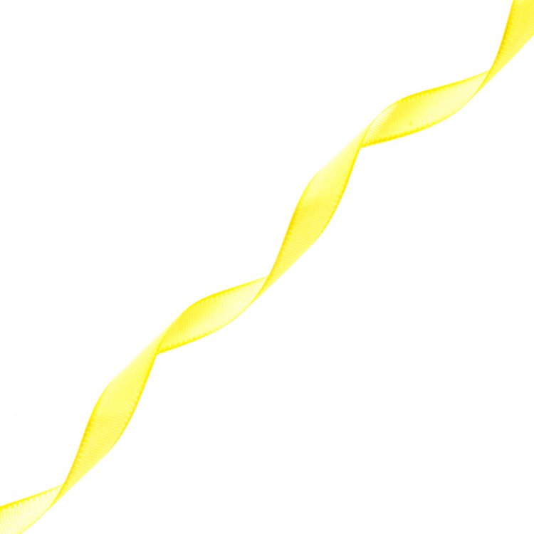 Стрічка атласна 10 мм жовта