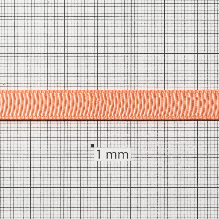 Лента репсовая 10 мм персиковая