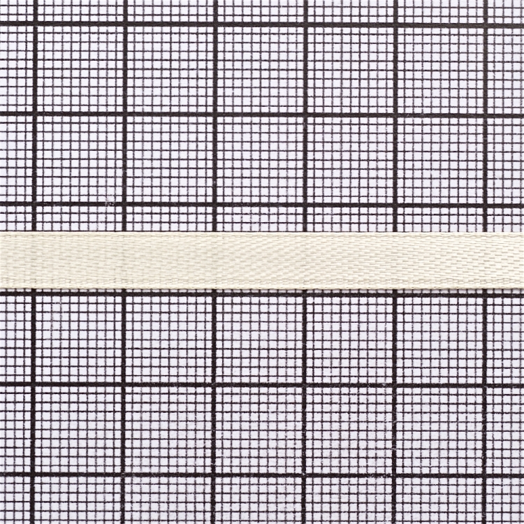 Стрічка атласна 7 мм кремова