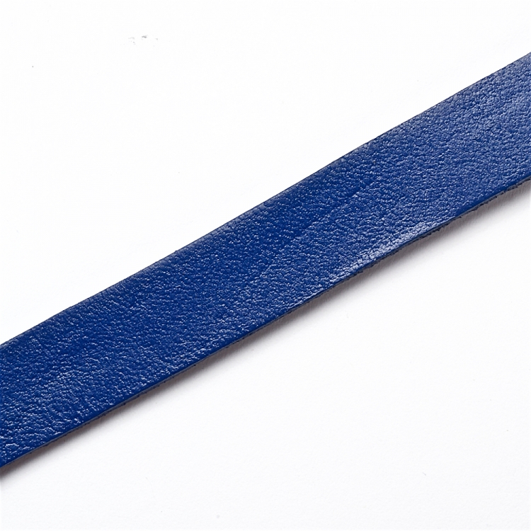 Лента из прессованной кожи 10 мм синяя