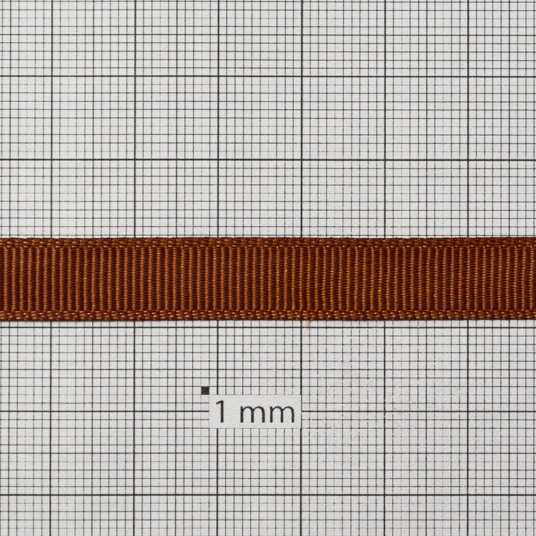 Лента репсовая 10 мм коричневая