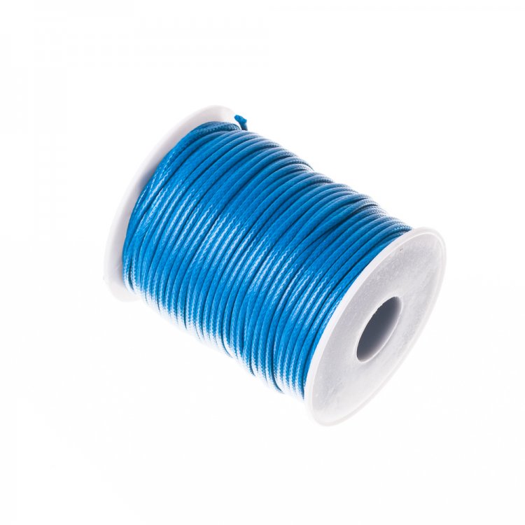 Плетёный шнур тёмно-синий синтетика 2 мм