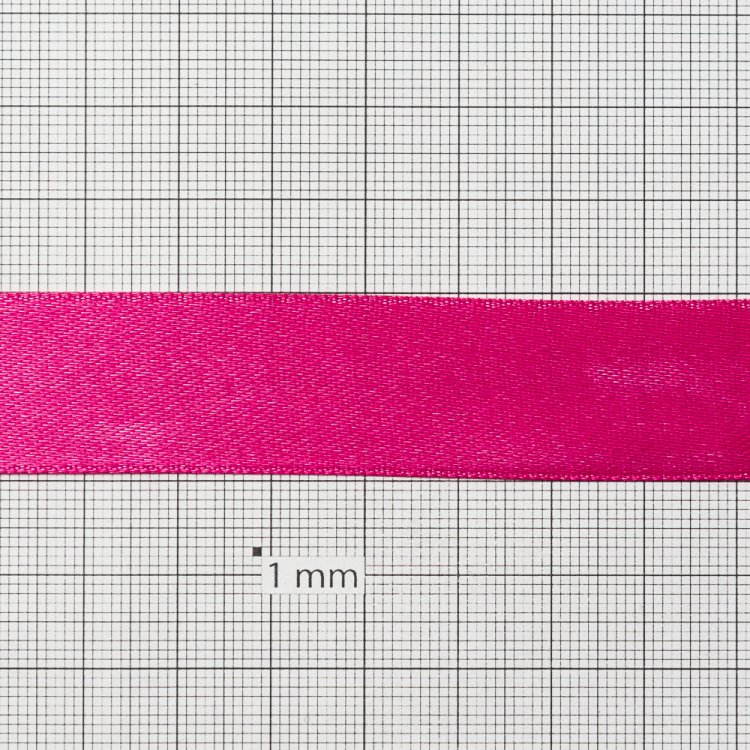 Стрічка атласна 20 мм малинова