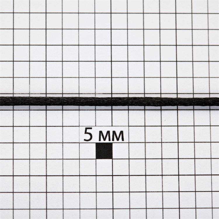 Шнур полиэстеровый 2 мм черный