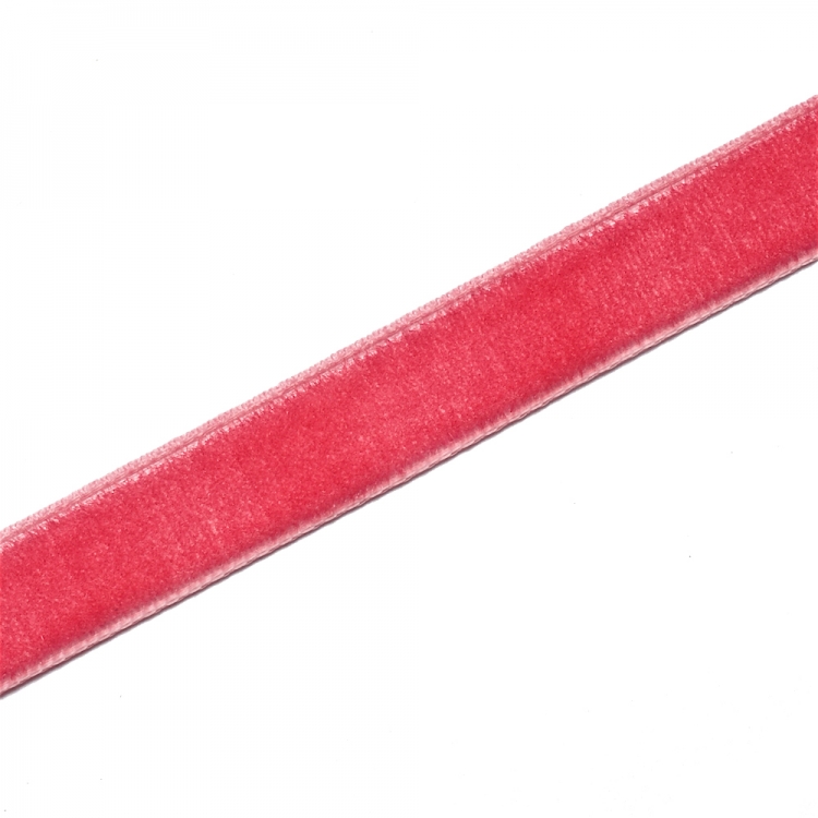 Стрічка оксамитова 10 мм рожева