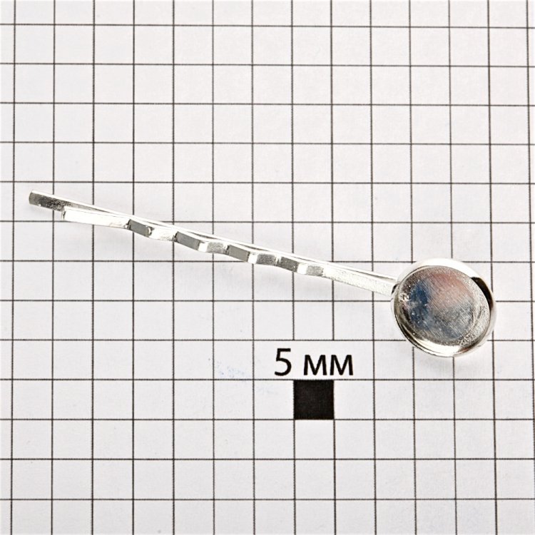 Основа для шпильки срібляста довжина 55 мм