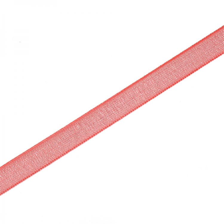 Стрічка з органзи 7 мм червона