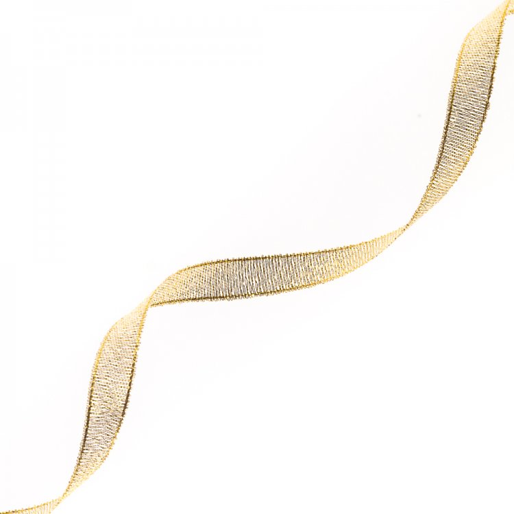 Лента люрексовая 10 мм золотистая