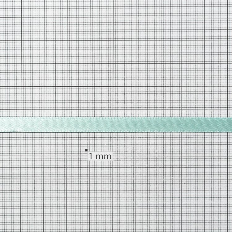 Стрічка атласна 7 мм колір тіффані