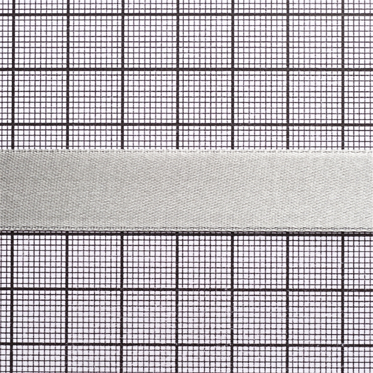 Стрічка атласна 14 мм сіра