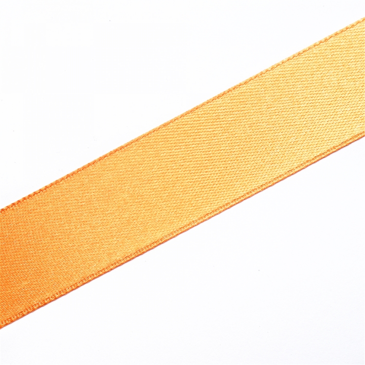 Лента атласная 25 мм оранжевая