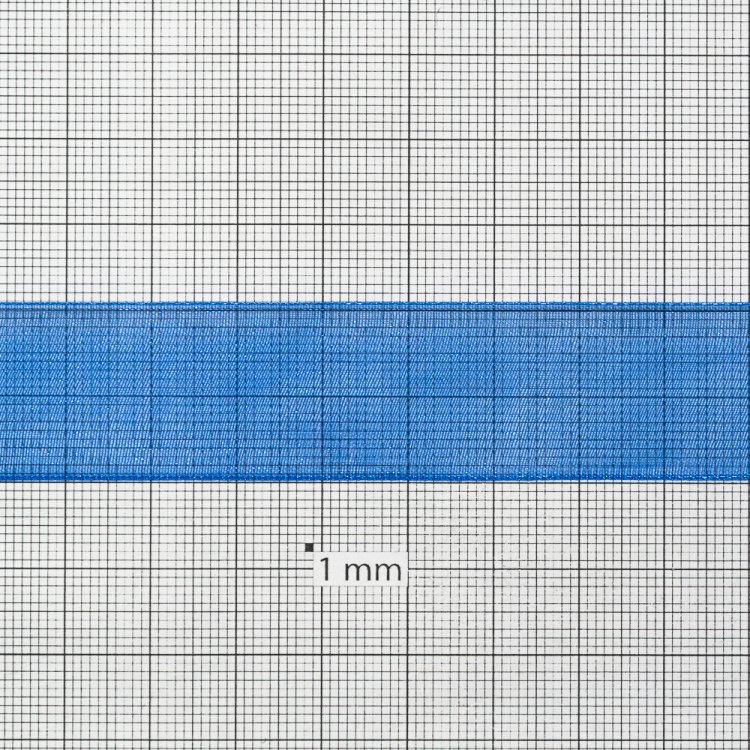 Стрічка з органзи 20 мм синя
