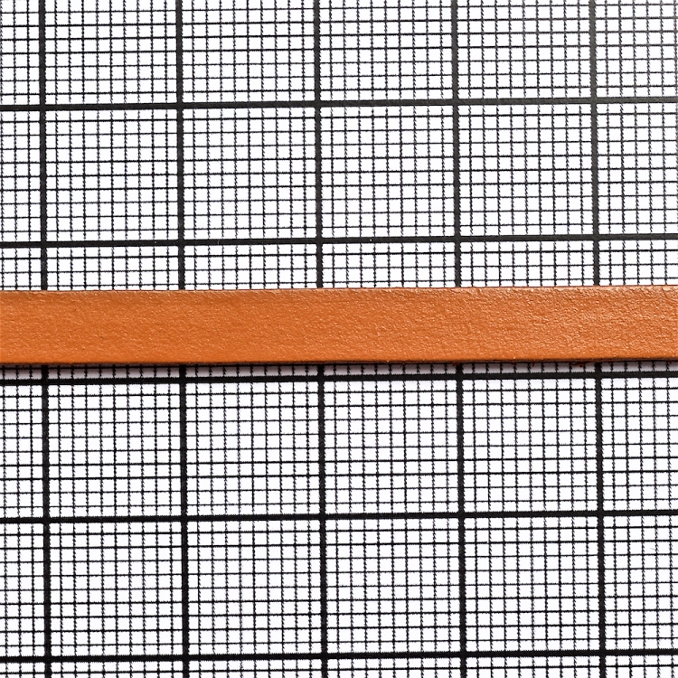 Стрічка з пресованої шкіри 5 мм світло-коричнева