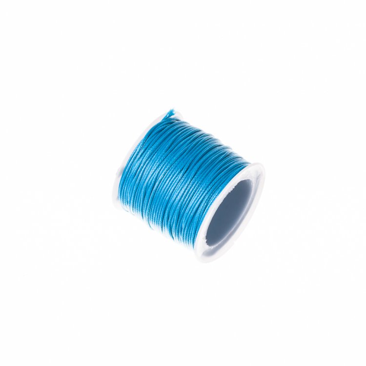 Плетений шнур блакитний, синтетика, 1 мм