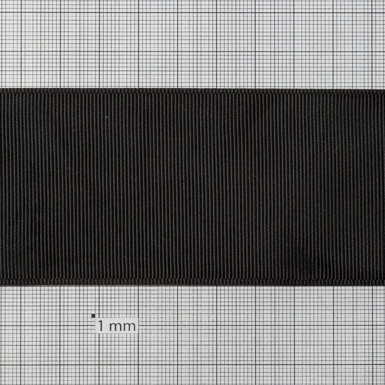 Лента репсовая 50 мм черная