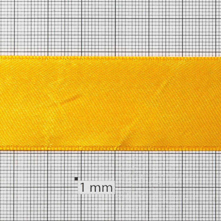 Стрічка атласна 30 мм жовта
