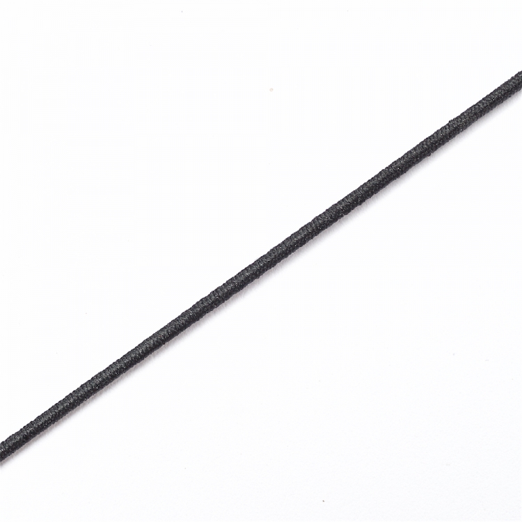 Шнур-резинка чорна 1мм