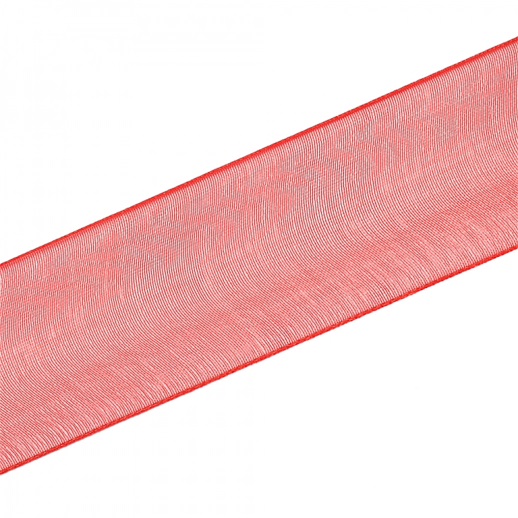 Стрічка з органзи 30 мм червона
