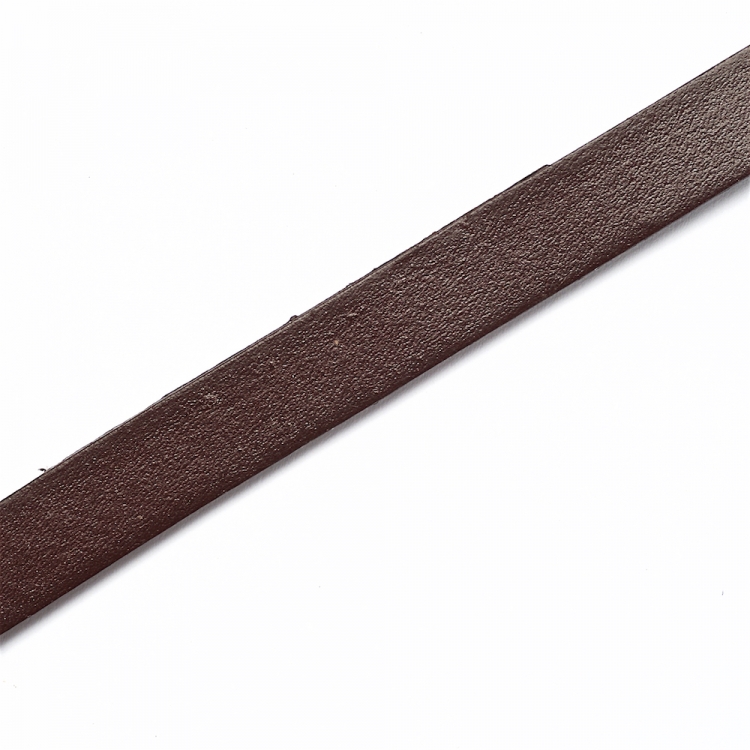 Стрічка з пресованої шкіри 10 мм коричнева
