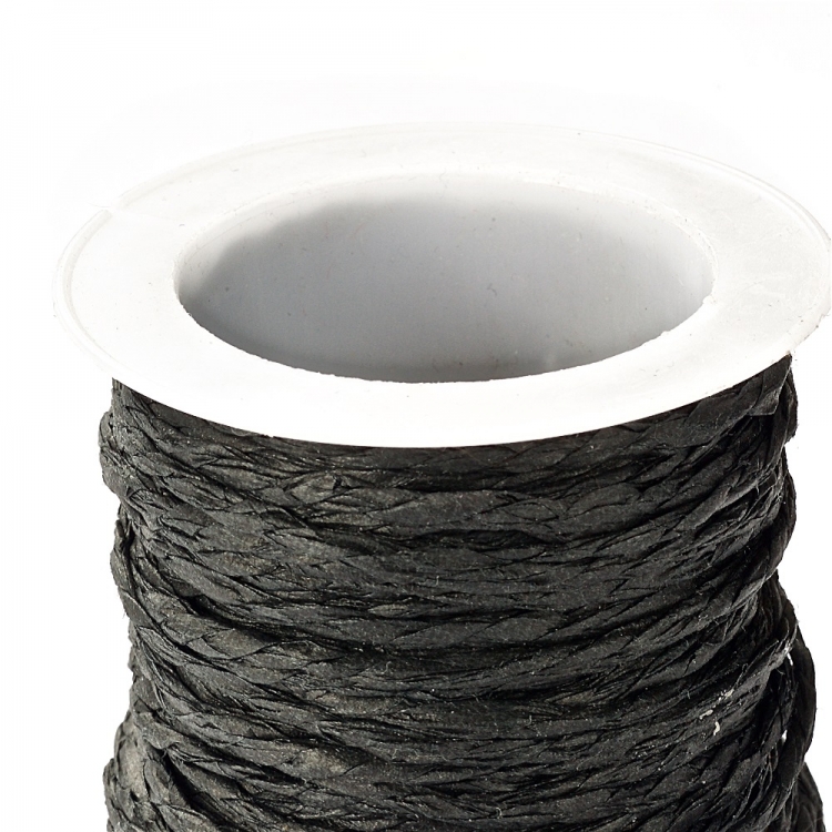 Шнури паперові плетені чорний