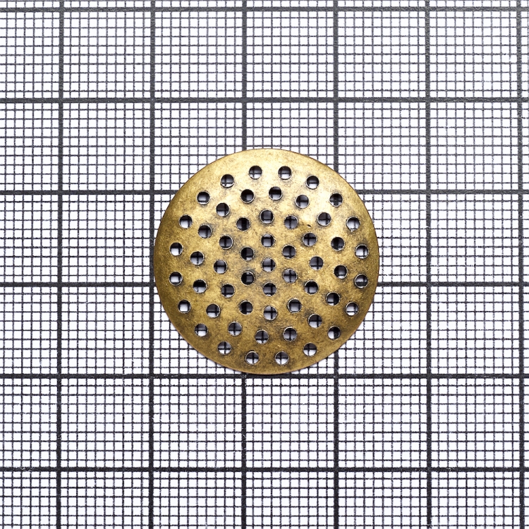 Решетчатые основы для брошей, бронза, 25 мм