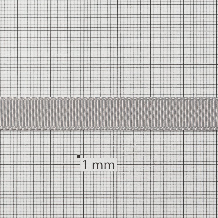 Стрічка репсова 10 мм сіра