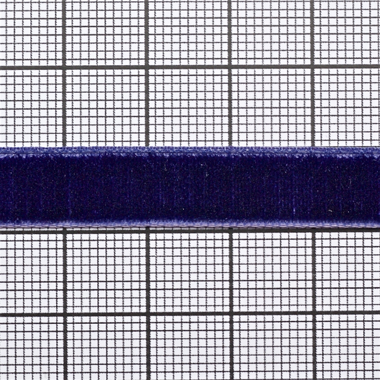 Стрічка оксамитова 10 мм синя