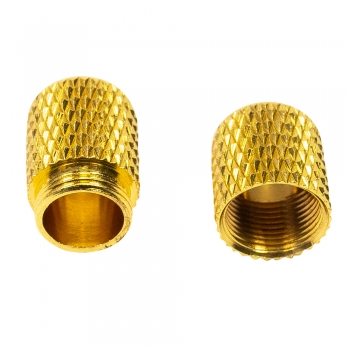 Застібка для шнурків металева капсула 3,5 мм золота