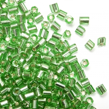 Бисер-рубка (2,1 мм) зеленый 9822