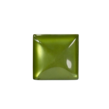 Пластиковий кабошон квадратний 18х18 мм зелений 1 шт