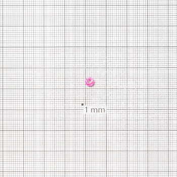 Бисер круглый крупный 6 (3,6 мм) розовый 9407