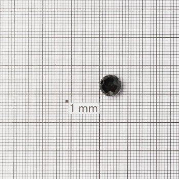 Кришталева намистина кругла 8 мм чорна