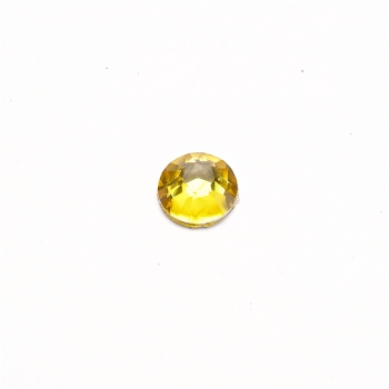 Стразы клеевые пластиковые 6 мм желтые уп. 25шт
